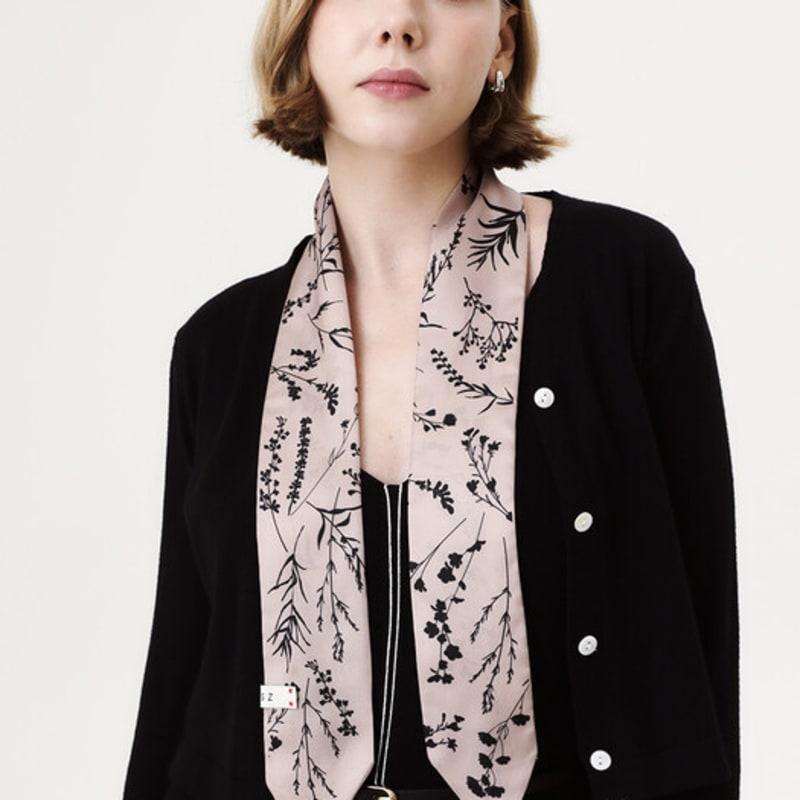 ONSZ Pink Botanical Twilly Scarf