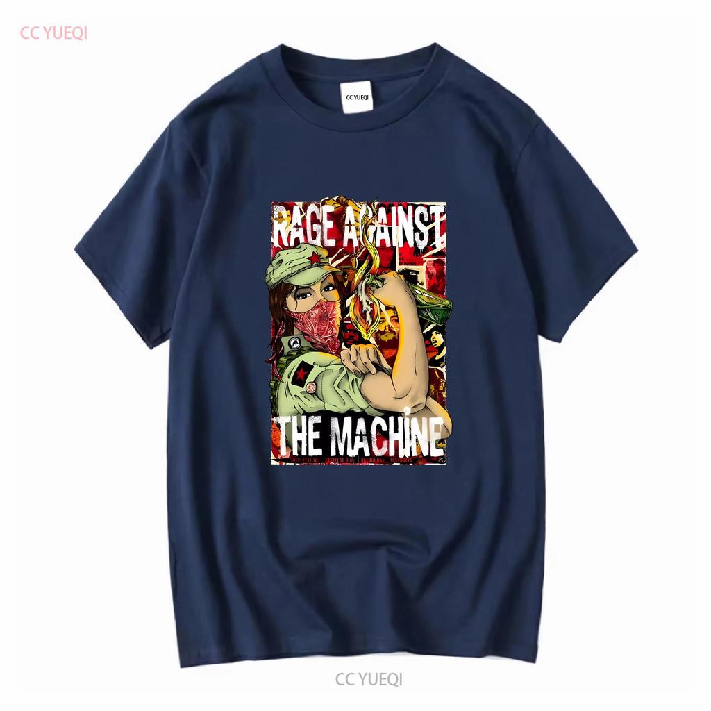 Rage Against The Machine White T Shirt J87168 Long or Short Sleeves Vintage Washed Comfortable Soft Fashion Unisex Graphic