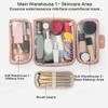 Large Capacity Cosmetic Organizer With Multiple Pockets PU Handbag For Travel Toiletry Storage And Portable Makeup Bag