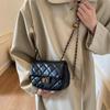 High-end Fashion Bag Women's New Diamond Chain Small Square Bag Versatile Shoulder Messenger Bag