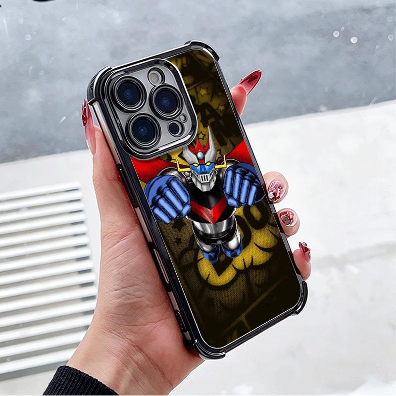 M-Mazinger Z Anime Plating Phone Case For Xiaomi Poco X5 X6 X7 X8 Pro Max F8 Ultra F7 M8 M7 M5S Redmi 15C 15 14C 13C 13 X3 12C F