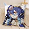 Layla genshin impact cute Cushion Cover Silky Short Plush Invisible Zipper Dustproof Sofa Pillow Case for Home Decor