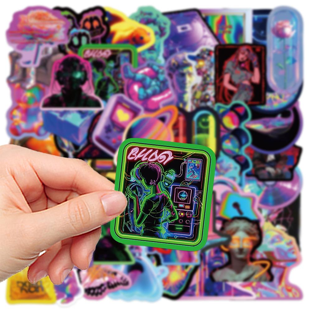 

50Pcs Punk Handsome Sticker Decals Decoration For DIY Phone Notebook Suitcase Laptop Fridge Kids Stickers For Stationary