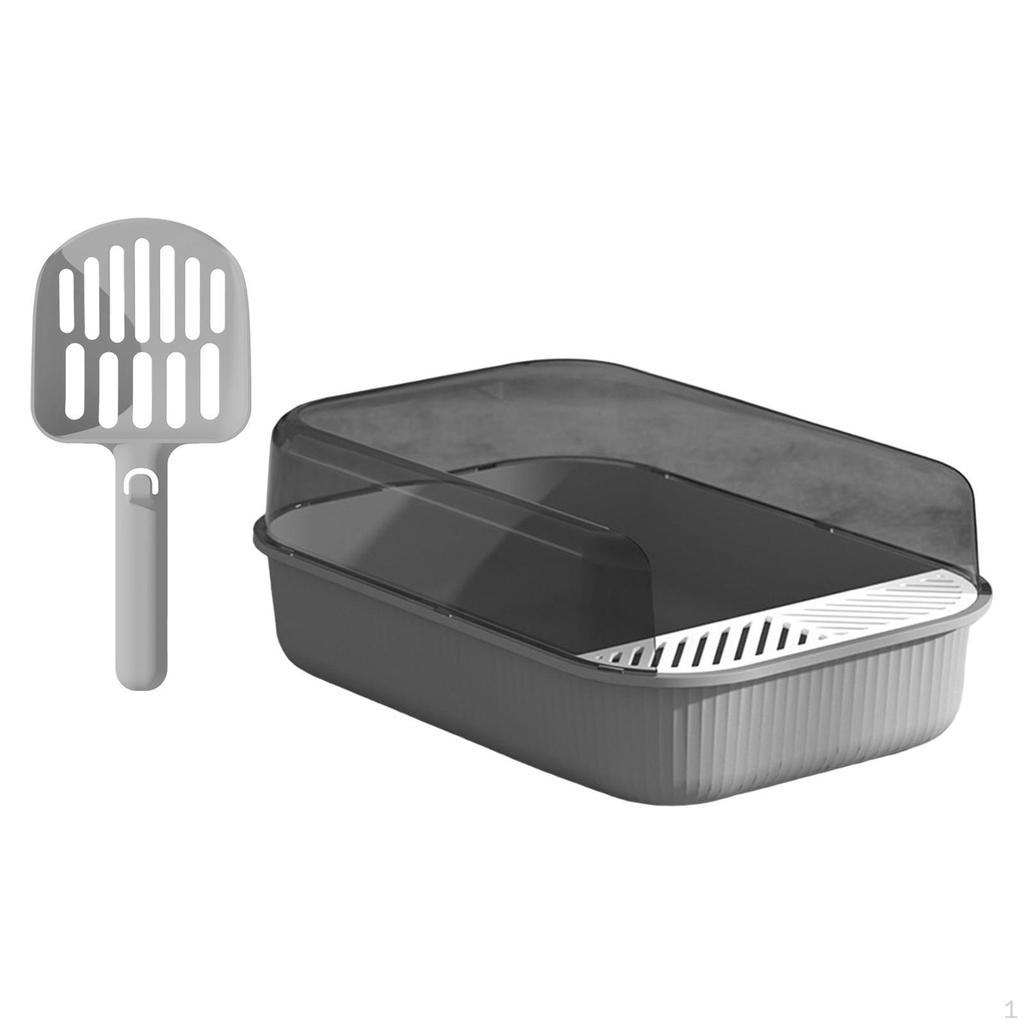 Cat Toilet Container Pan with Easy to Clean, Pet Litter Tray Deep Loo for Doggy,Small Animals,