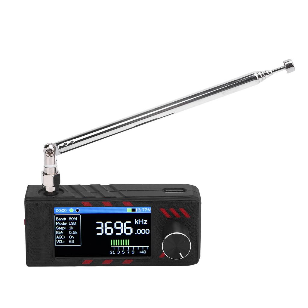 SI4732 DSP Receiver 1.9in Color Screen LSB USB AM FM Mode Pocket Receiver with 10KHz 180MHz Antennae