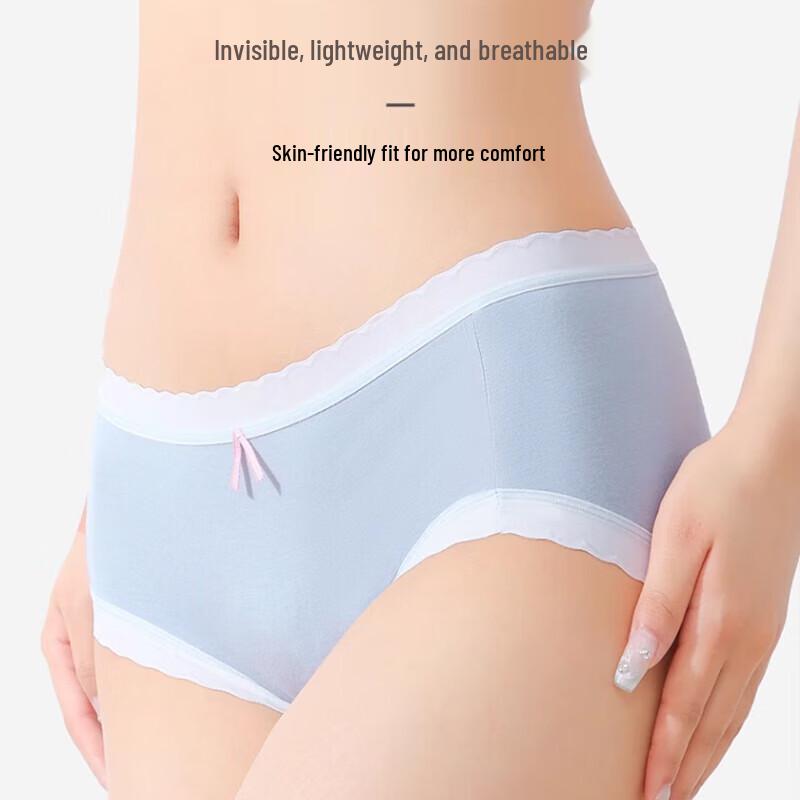 LangSha Women's Seamless Antibacterial Underwear 5-Pack