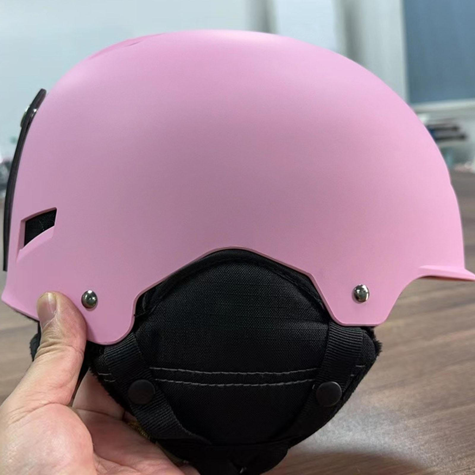 

Горнолыжный шлем, головной убор, дышащий, спортивный, лыжный, аксессуары для скейтбординга, для активного отдыха L розовый