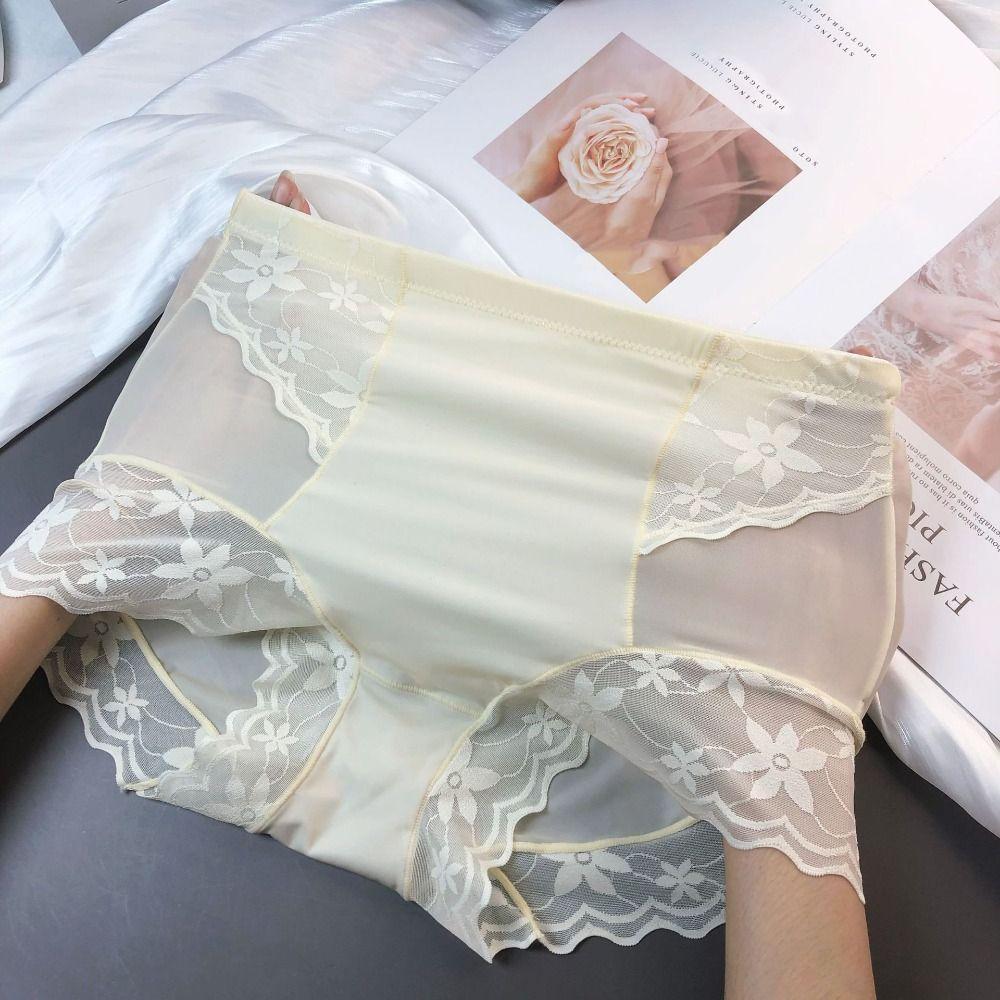 High Waist Slimming Shapewear Lace Flower Body Shaping Underpants Tummy Control Underwear Ladies