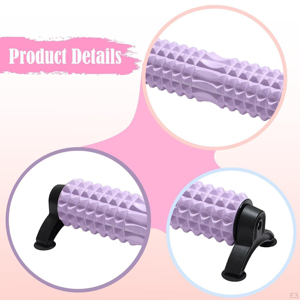 Fitness Roller Foam Pilates Exercise Stretching Massage Tool Self-Massager with Four