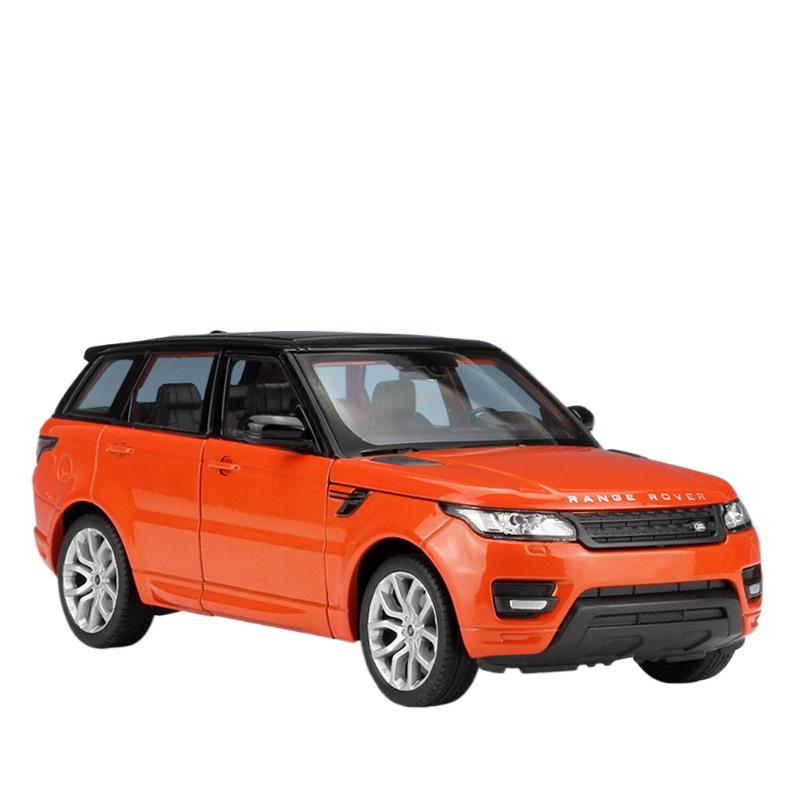 

WELLY 1/24 Range Rover Sport SUV Alloy Scale Car Model Diecast Metal Static Miniautre Model Car Collection Children Toy Car помаранчевий