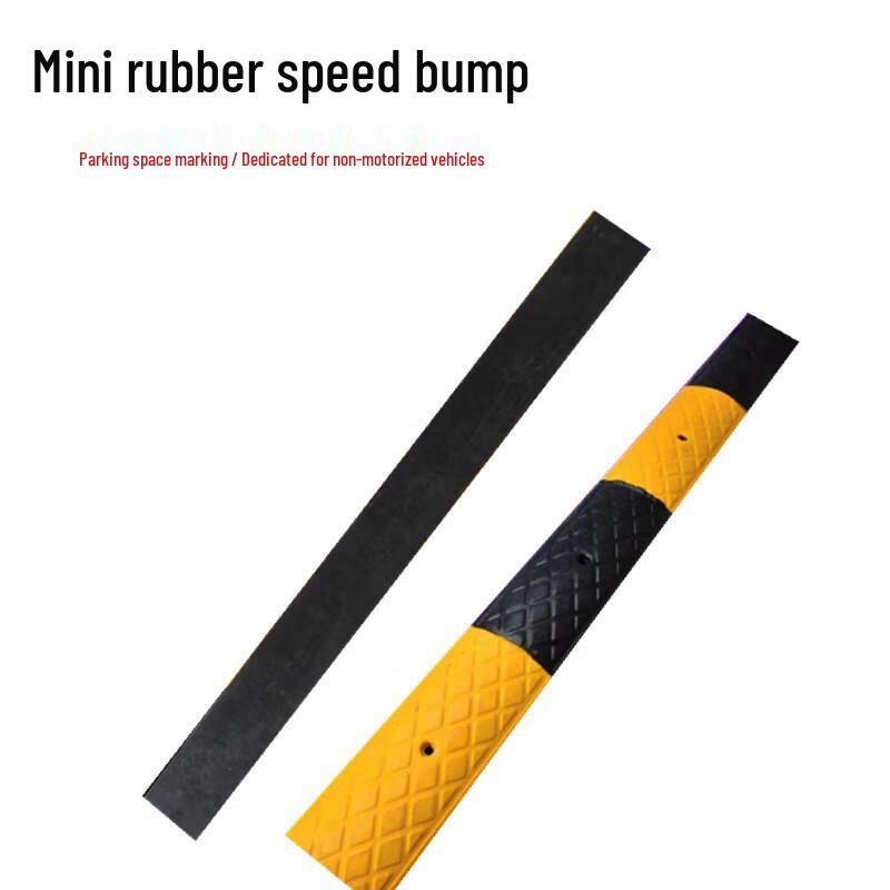 Желто-черный резиновый скоростной барьер Brangdy