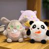 Panda Pocket Rabbit Cat Plush Toy Throw Pillow Cushion Doll Home Decoration Gift