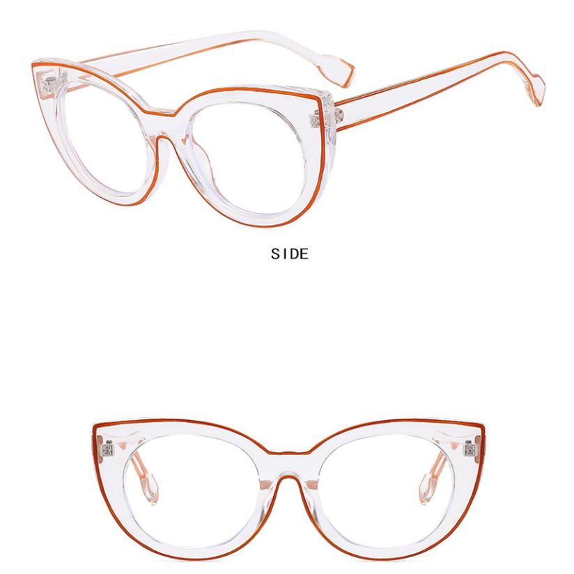 Women's flat glasses, anti blue light glasses, fashionable glasses frame