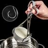 Anti-slip Silicone Strip Dish Clip Stainless Steel Anti-Scalding Bowl Lifter Bowl Tong  Pot