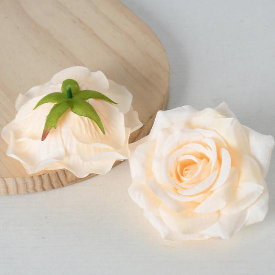 5 Stück Künstliche Rosenblütenköpfe Realistische Falsche Seidenrosenköpfe für Zuhause DIY Blumenwand Hochzeitsparty Geburtstag Babyparty Dekoration