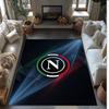 Tappeto Morbido Antiscivolo per Interni con Motivo Calcio Napoli FC Tappetino Decorativo Sportivo per Camera da Letto