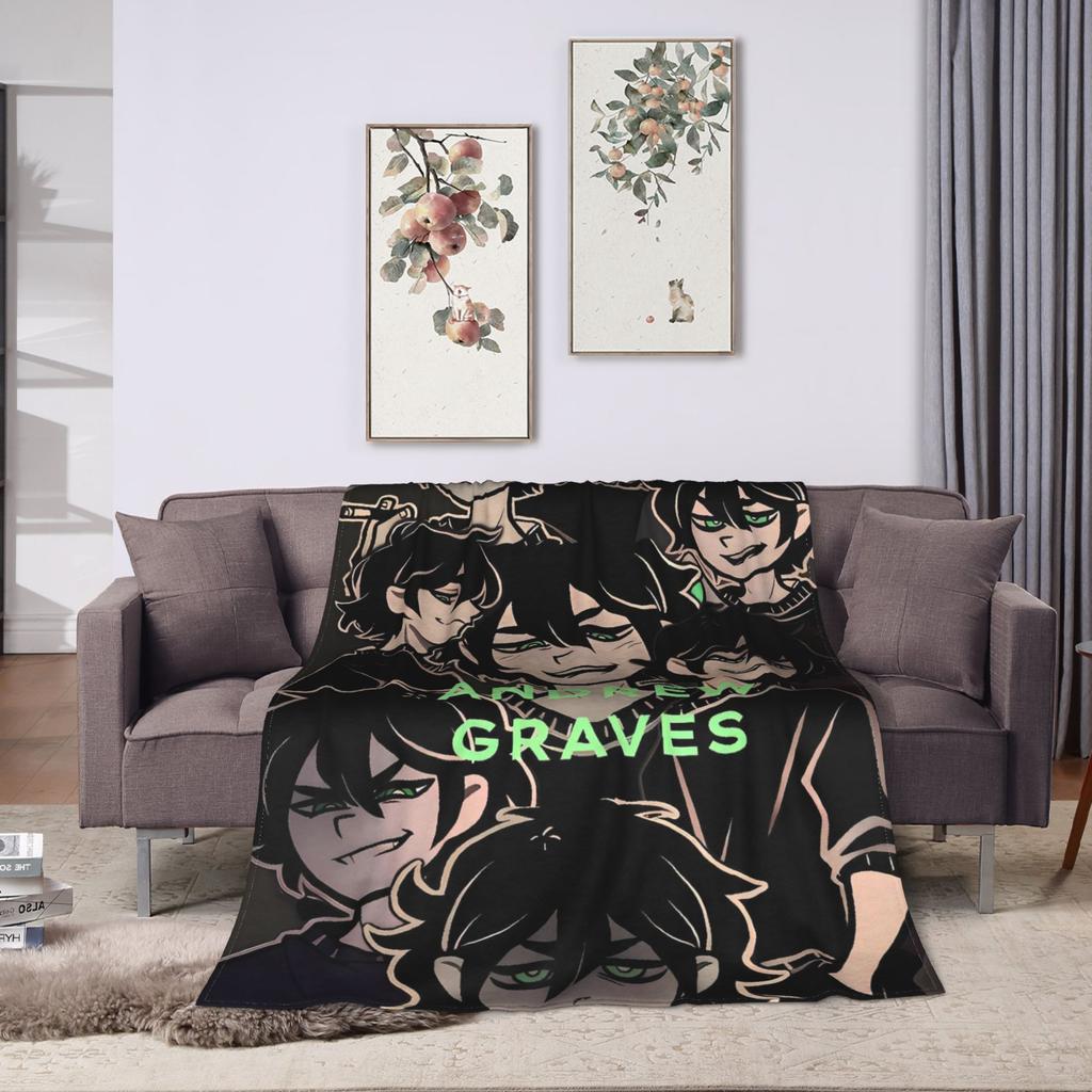 Warme Decke Reise Büro Der Sarg von Andy und Leyley Überwurf Flanell Bettdecke Für Schlafzimmer Grafische Sofa Bettdecke