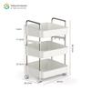 Mobile Multi-layer Snack and Storage Shelving Trolley for Living Room
