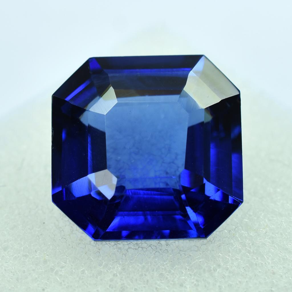 11 Ct Natural Flawless Ceylon Sapphire Square Cut Blue Loose Gemstones