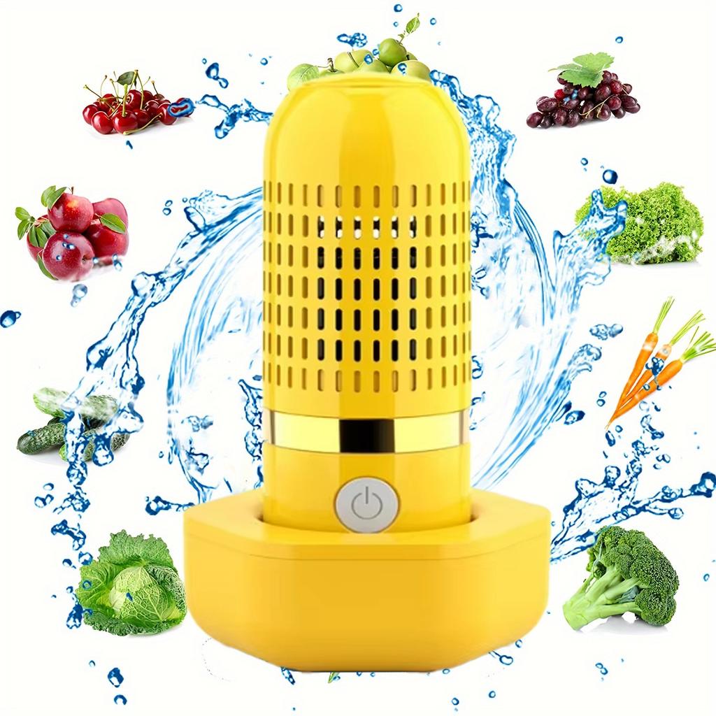 Wireless Fruit Vegetable Washing Machine Protable Capsule Shape Fruit Food Purifier Kitchen Automatic Vegetable Washing Machine