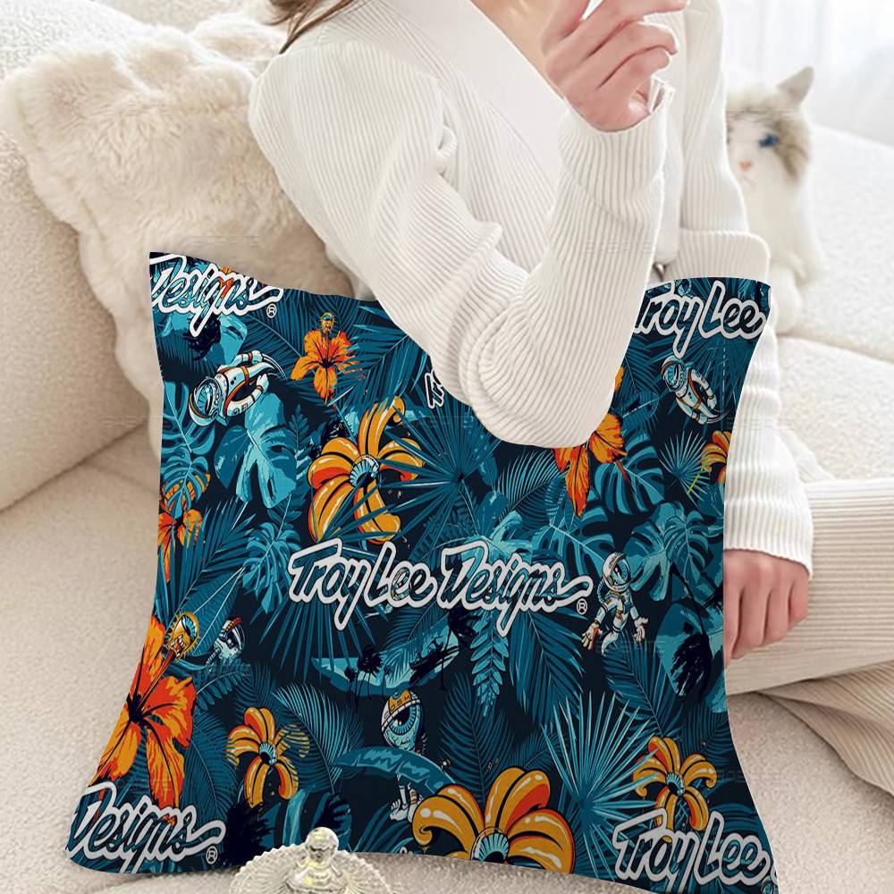 Troy Lee Design Fashion Personalized Pillow Cover Kids Bedroom Wild Party Decor Pillowcase kid Birthday shower Gift