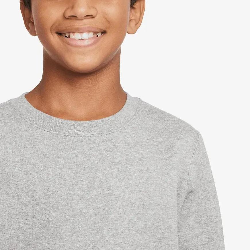 Nike Sportswear Logo Print Crewneck Sweatshirt Kids sweatshirt Dark-Gray DX5162-063