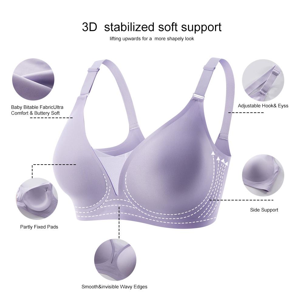 Women's Underwear Cross-Stitch Mesh Satin Finish Push-Up Full Cup Regular Bra