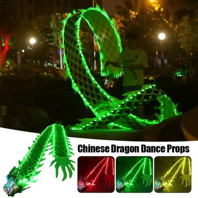 3M 5M Chinesischer Drachentanz Performance Requisiten Halloween Festival Party Dekor Bunte LED Requisiten Neujahr Spaß Fitness Zubehör