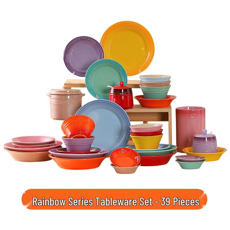 Zhi Shi 39-Piece European Bone China Dinnerware Set