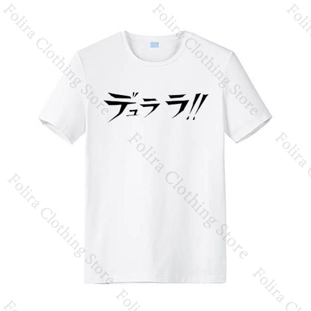 Anime DuRaRaRa Series Print Tshirt Unisexs Top Summer Tops Short Sleeve Tee Unisex Womens Tshirt Cotton T Shirt Clothes