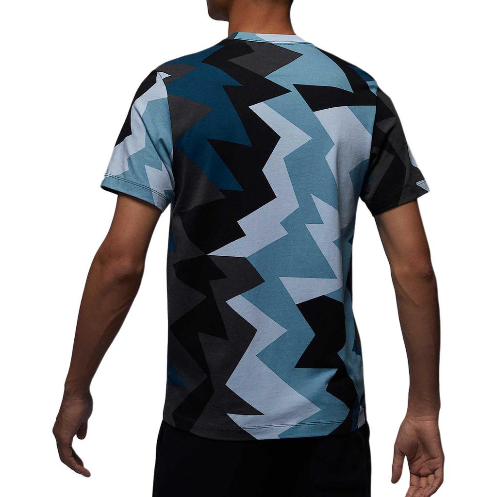 Jordan Camiseta Casual de Manga Corta Estampada con Cuello Redondo para Hombre Tops Florales FB7356-425