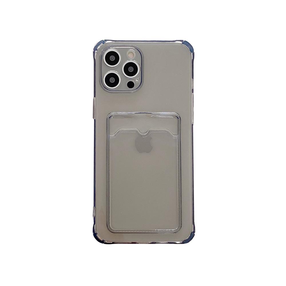 Simple and Transparent Card Case, Suitable for iPhone15Pro Max Apple 17 Mobile Phone Case 13/14, Can Hold Cards.