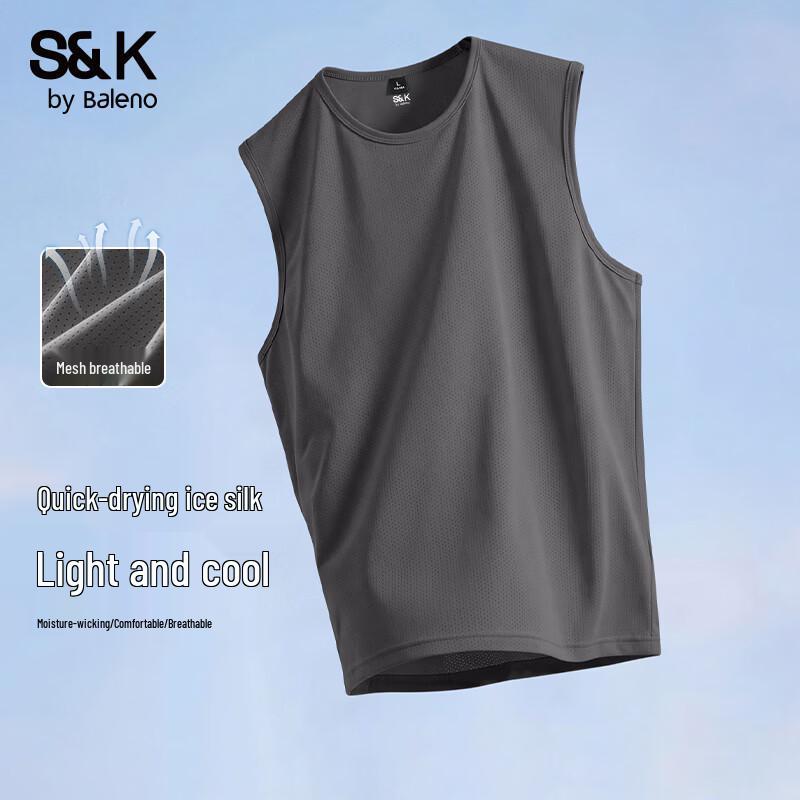Baleno Men s S&K Ice Silk Cooling Mesh Tank Top 2XL