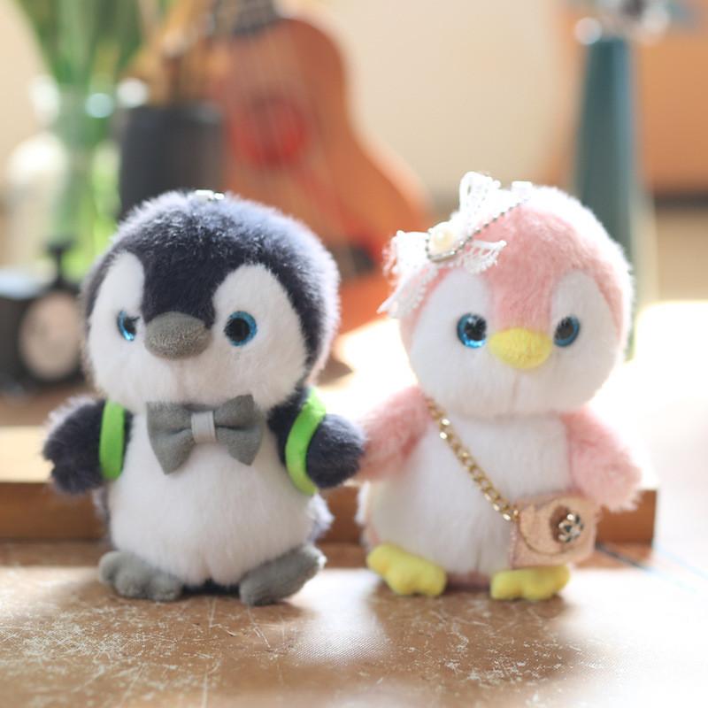 With Bag Penguin Plush Toy With Keychain For Gifts And Backpack Decorations