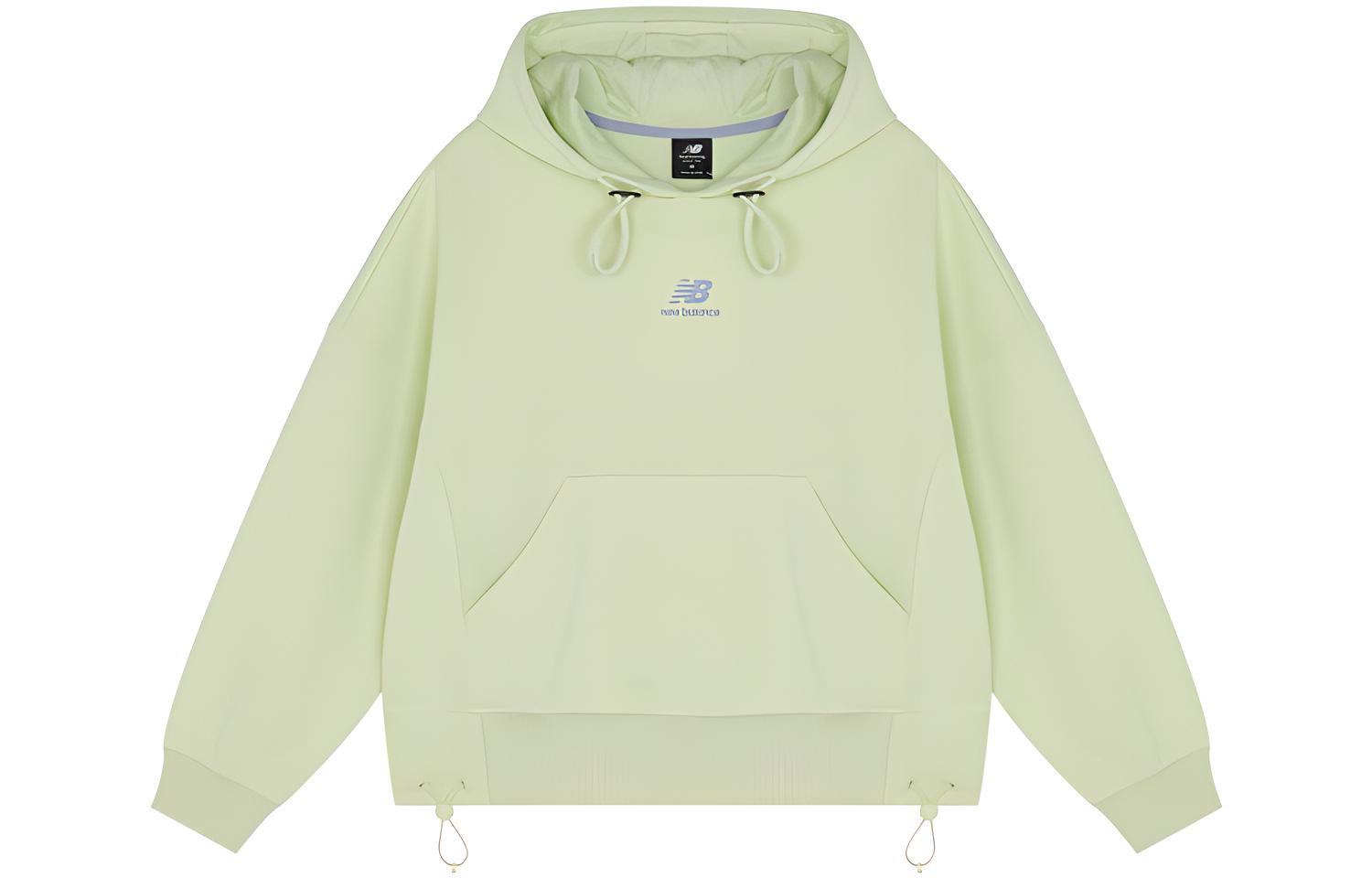 New Balance Sweatshirts Women s Green Hooded Moderate Regular AWT13338-CFG XS