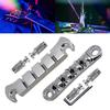 Guitar Roller Bridge with Studs,Allen Wrench Replacement Electric Guitar Part Accessory for LP Style 4-String Guitar