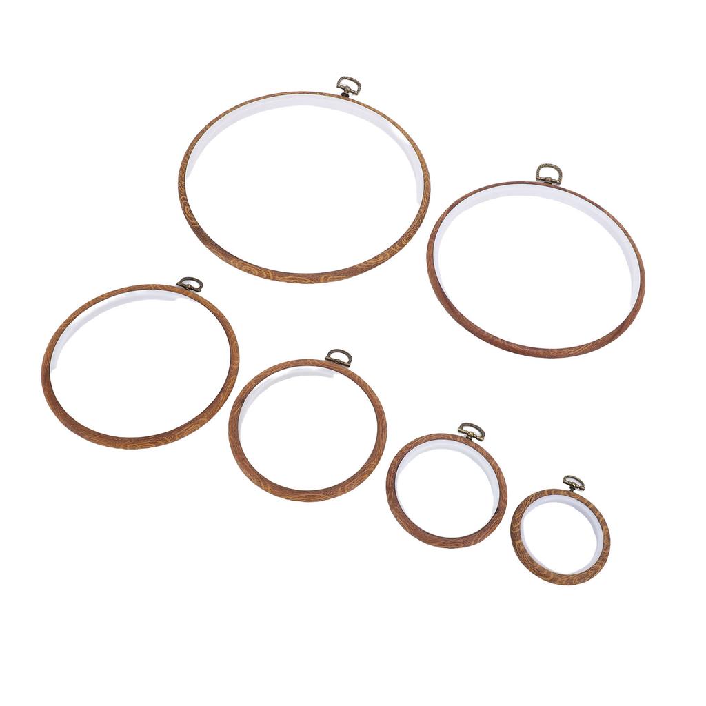 Embroidery Hoop Set Round Shape Rubber User Friendly Multifunctional Stitching Frame Circle Set