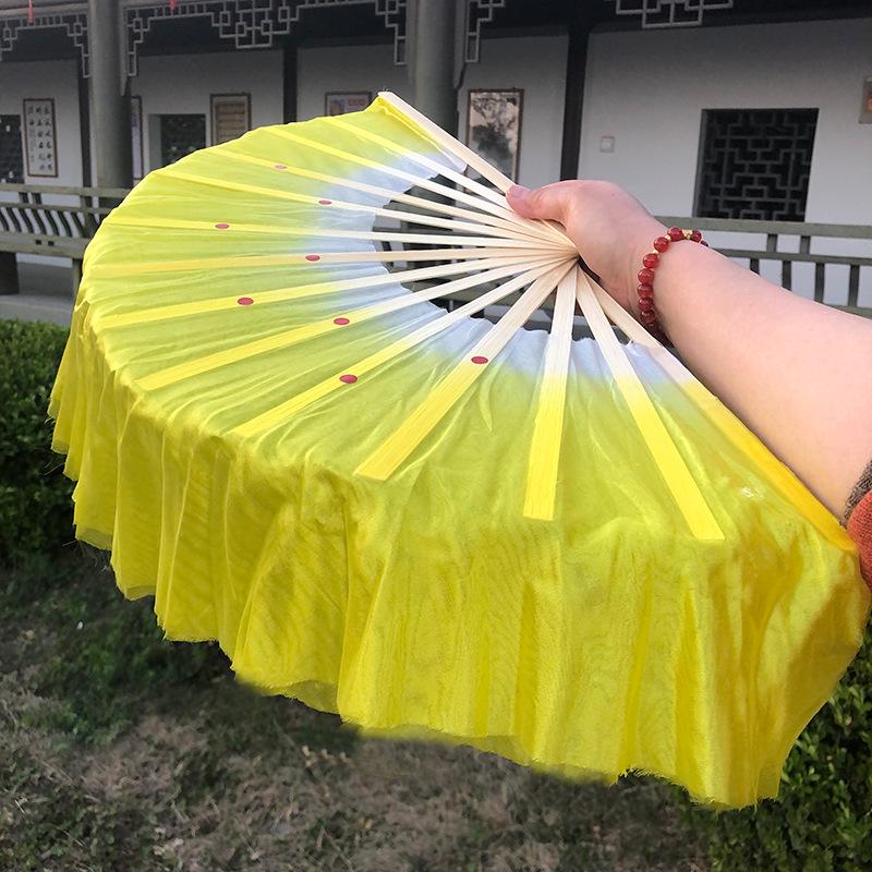 1-Foot Double-Sided Yangge Dance Fitness Fan Prop