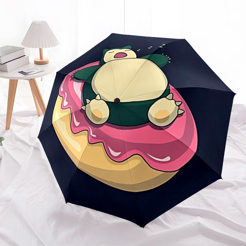 1 st Pokémon Vindtät Automatisk Paraply, Lättvikt för Kvinnor/Män, Perfekt Julklapp a0811234