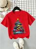 Boys Christmas T Shirt Race Car Christmas Tree Graphic Tee Classic Vintage Tshirts Toddler Boys Xmas Holiday Casual Tops Gifts