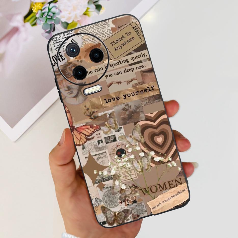 For Infinix Note 12 2023 Case X676C Cute Fashion Painted Cover Soft Silicone Phone Cases For Infinix Note 12 Pro 4G X676B Bumper