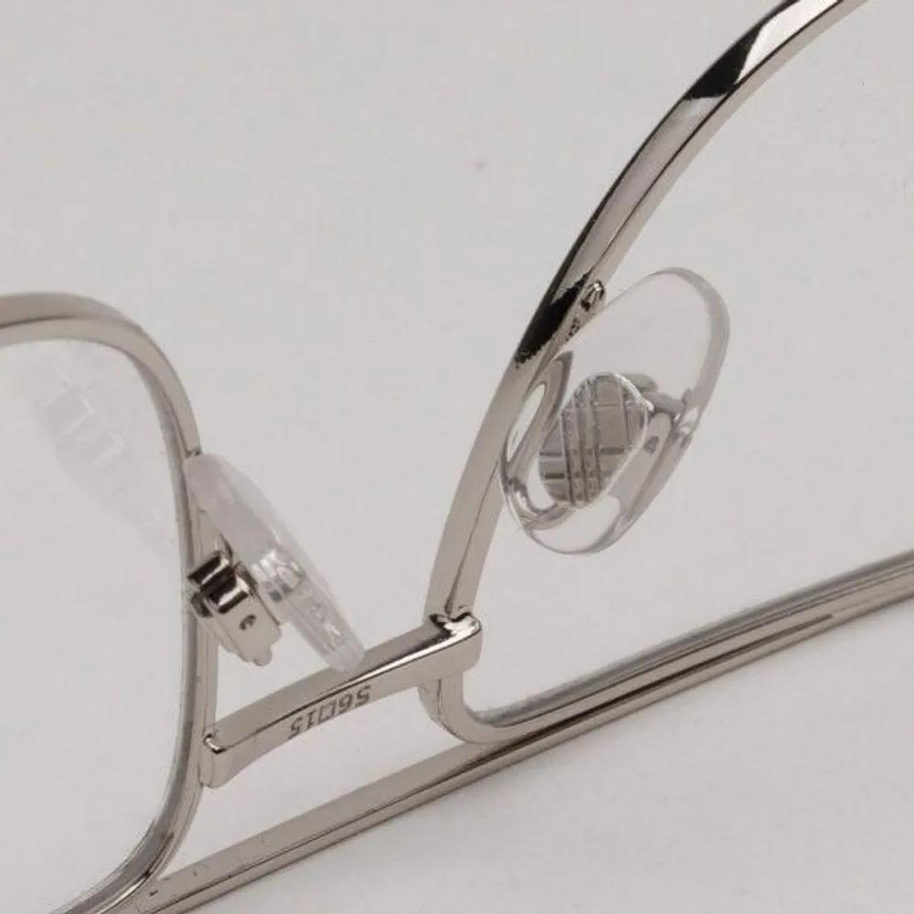 [Burberry] Eyeglass Frames BE1391 1005 Double-Bridge Silver Metal Frames for Women and Men