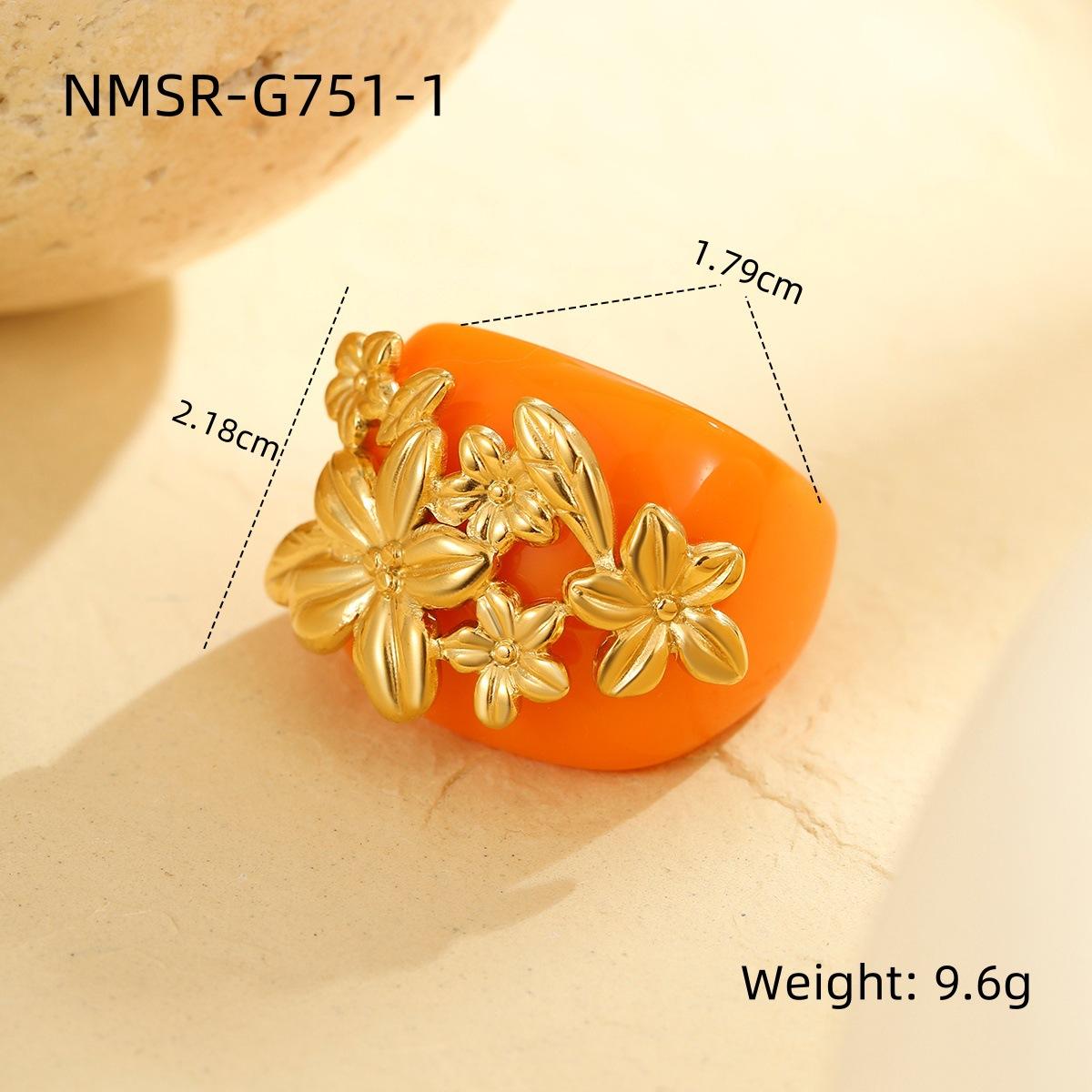 GEMCHIC Women s Flower Design Geometric Ring - Luxurious Stainless Steel Stackable Ring for Daily Life and Party