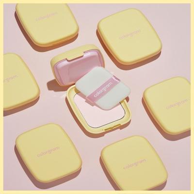 RETOUCHING BLUR PACT POWDER 6.5g Pink Tone Pore Cover Long-lasting Matte Absorbs Sebum Compact Pretty Design