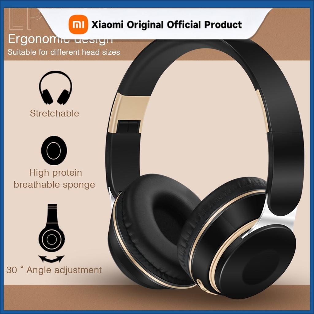 Xiaomi 2026 Wireless Bluetooth Headphones Stereo Headband Headset with SD Card Support And Mic for iPhone Samsung Tablet