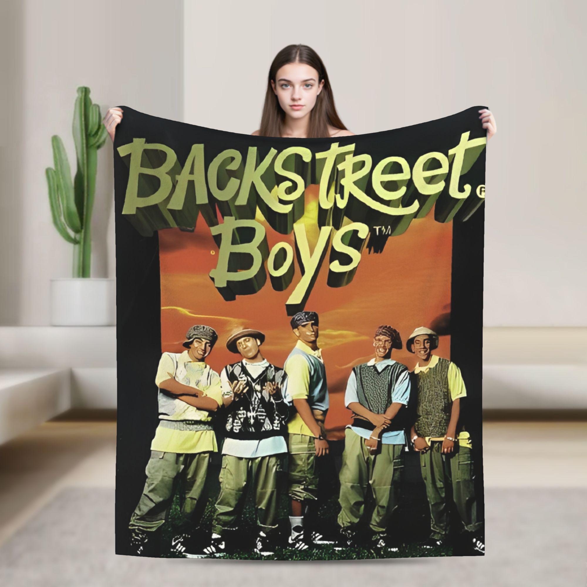 BSB Backstreet Boys Band Flannel Blanket  Warm Throw Blanket for Living Room Picnic Fashion Bedspread Sofa Bed Cover 30x40in