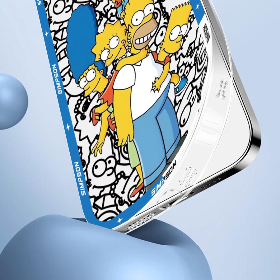 Cool The Simpson Case for iPhone 7 8 SE 13 12 11 17 Pro Max 16e XR XS 15 14 16 Plus 17 Air Clear Soft