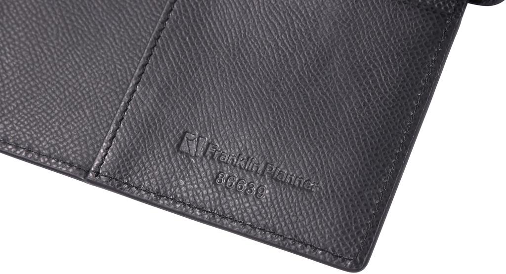 Franklin Planner Color Noblesse IV Binder, Compact, 20mm, Black, 86639