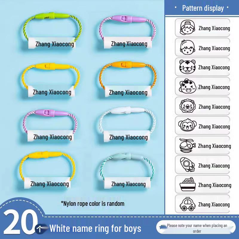 Zero-Formaldehyde Baby Name Stickers & Tags for Kindergarten Supplies