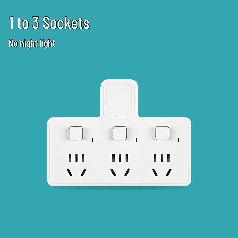 Wandmontierte Multifunktions-Steckdosenleiste mit Doppelsteckdosen